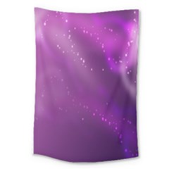 Space Star Planet Galaxy Purple Large Tapestry