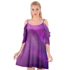 Space Star Planet Galaxy Purple Cutout Spaghetti Strap Chiffon Dress by Mariart