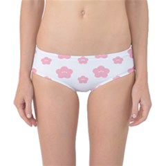 Star Pink Flower Polka Dots Classic Bikini Bottoms