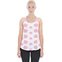 Star Pink Flower Polka Dots Piece Up Tank Top View1