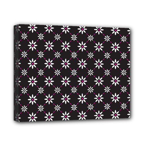 Sunflower Star Floral Purple Pink Canvas 10  X 8 