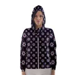 Sunflower Star Floral Purple Pink Hooded Wind Breaker (women) by Mariart