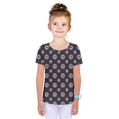 Sunflower Star Floral Purple Pink Kids  One Piece Tee