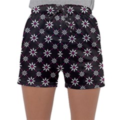 Sunflower Star Floral Purple Pink Sleepwear Shorts