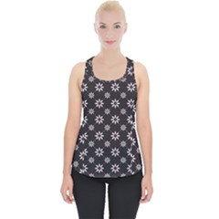 Sunflower Star Floral Purple Pink Piece Up Tank Top