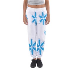 Star Flower Blue Women s Jogger Sweatpants