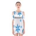 Star Flower Blue Shoulder Cutout One Piece View1