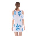 Star Flower Blue Shoulder Cutout One Piece View2