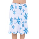 Star Flower Blue Mermaid Skirt View1