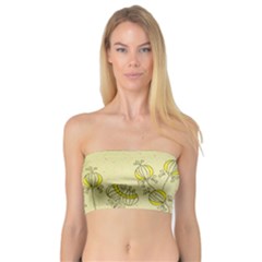 Sunflower Fly Flower Floral Bandeau Top by Mariart