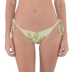 Sunflower Fly Flower Floral Reversible Bikini Bottom by Mariart