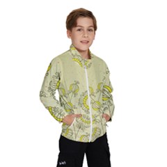 Sunflower Fly Flower Floral Wind Breaker (kids)