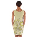 Sunflower Fly Flower Floral Wrap Front Bodycon Dress View2