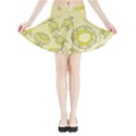 Sunflower Fly Flower Floral Mini Flare Skirt View3