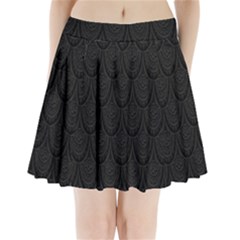 Skin Abstract Wallpaper Dump Black Flower  Wave Chevron Pleated Mini Skirt by Mariart