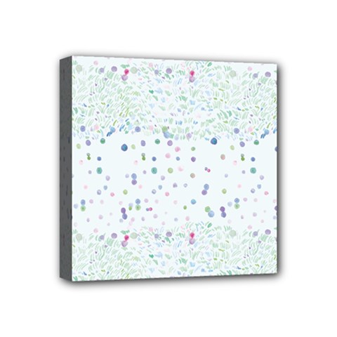 Spot Polka Dots Blue Pink Sexy Mini Canvas 4  X 4  by Mariart