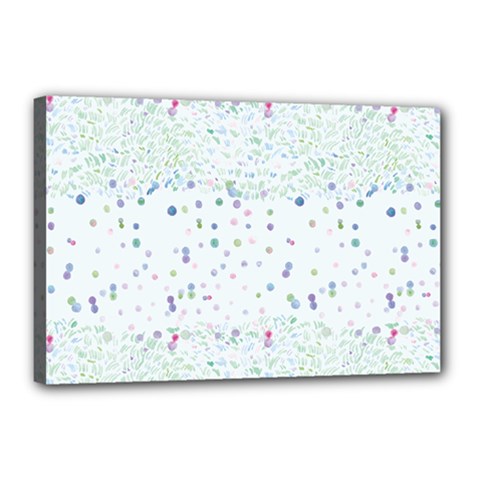 Spot Polka Dots Blue Pink Sexy Canvas 18  X 12  by Mariart