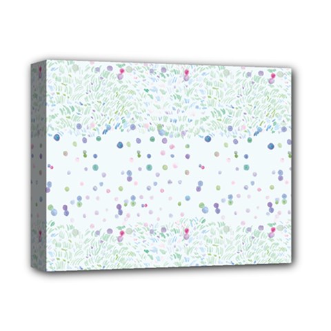 Spot Polka Dots Blue Pink Sexy Deluxe Canvas 14  X 11  by Mariart