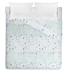 Spot Polka Dots Blue Pink Sexy Duvet Cover Double Side (queen Size)