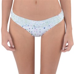 Spot Polka Dots Blue Pink Sexy Reversible Hipster Bikini Bottoms