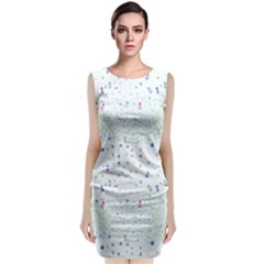 Spot Polka Dots Blue Pink Sexy Classic Sleeveless Midi Dress by Mariart