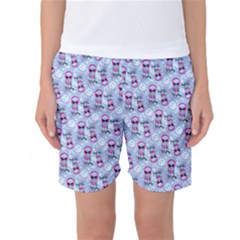 Pattern Kitty Headphones  Women s Basketball Shorts by iCreate