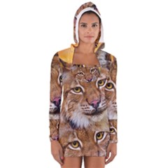 Tiger Beetle Lion Tiger Animals Long Sleeve Hooded T-shirt