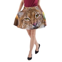 Tiger Beetle Lion Tiger Animals A-line Pocket Skirt