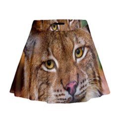 Tiger Beetle Lion Tiger Animals Mini Flare Skirt