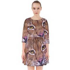 Tiger Beetle Lion Tiger Animals Smock Dress