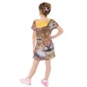 Tiger Beetle Lion Tiger Animals Kids  Short Sleeve Velvet Dress View2