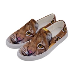 Tiger Beetle Lion Tiger Animals Women s Canvas Slip Ons