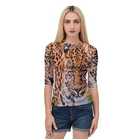 Tiger Beetle Lion Tiger Animals Leopard Quarter Sleeve Raglan Tee by Mariart