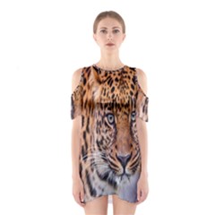 Tiger Beetle Lion Tiger Animals Leopard Shoulder Cutout One Piece by Mariart