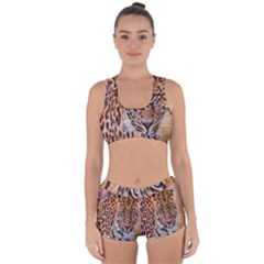 Tiger Beetle Lion Tiger Animals Leopard Racerback Boyleg Bikini Set