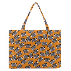 Pattern Halloween Wearing Costume Icreate Zipper Medium Tote Bag by iCreate