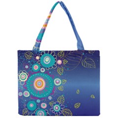 Flower Blue Floral Sunflower Star Polka Dots Sexy Mini Tote Bag by Mariart