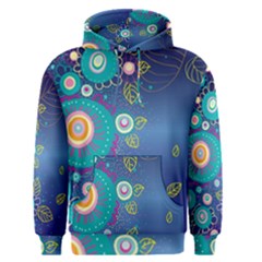 Flower Blue Floral Sunflower Star Polka Dots Sexy Men s Pullover Hoodie