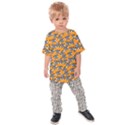 Pattern Halloween Wearing Costume iCreate Kids Raglan Tee View1