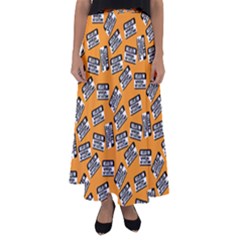 Pattern Halloween Wearing Costume Icreate Flared Maxi Skirt