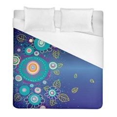 Flower Blue Floral Sunflower Star Polka Dots Sexy Duvet Cover (full/ Double Size)