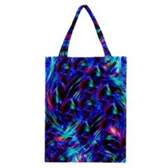 Dark Neon Stuff Blue Red Black Rainbow Light Classic Tote Bag by Mariart