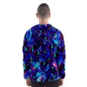 Dark Neon Stuff Blue Red Black Rainbow Light Hooded Wind Breaker (Men) View2