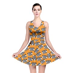 Pattern Halloween  Reversible Skater Dress by iCreate