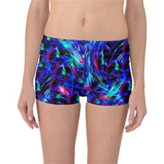 Dark Neon Stuff Blue Red Black Rainbow Light Boyleg Bikini Bottoms by Mariart