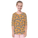 Pattern Halloween  Kids  Quarter Sleeve Raglan Tee View1