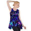 Dark Neon Stuff Blue Red Black Rainbow Light Side Drop Tank Tunic View1