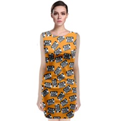 Pattern Halloween  Classic Sleeveless Midi Dress by iCreate