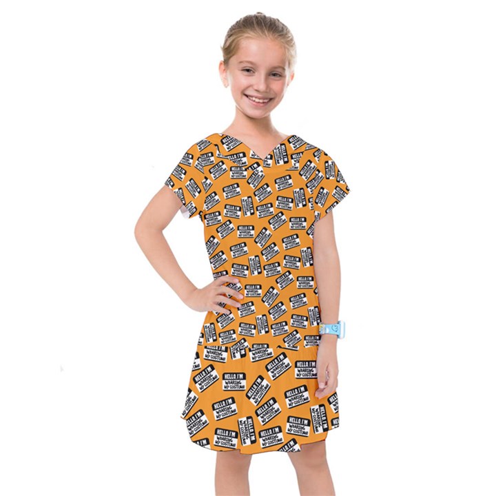 Pattern Halloween  Kids  Drop Waist Dress