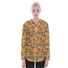 Pattern Halloween  Womens Long Sleeve Shirt